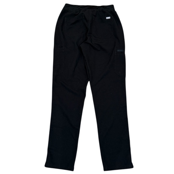Figs Women Yola High Waisted Skinny Scrub Pants Medium M Tall Black Nurse Tech - Picture 3 of 6